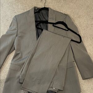 Calvin Klein Charcoal Gray Suit